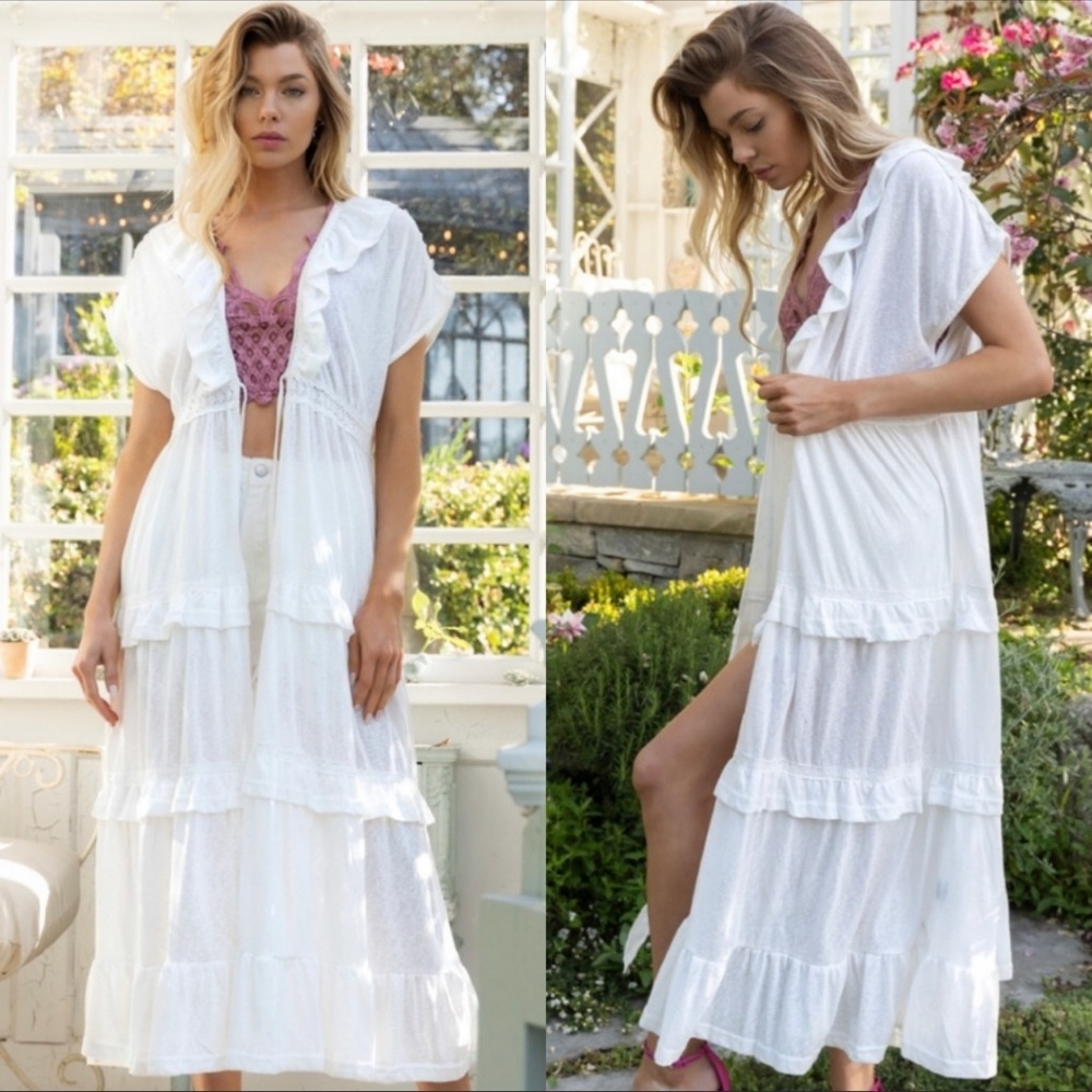 Amelia Open Front Duster Cardigan